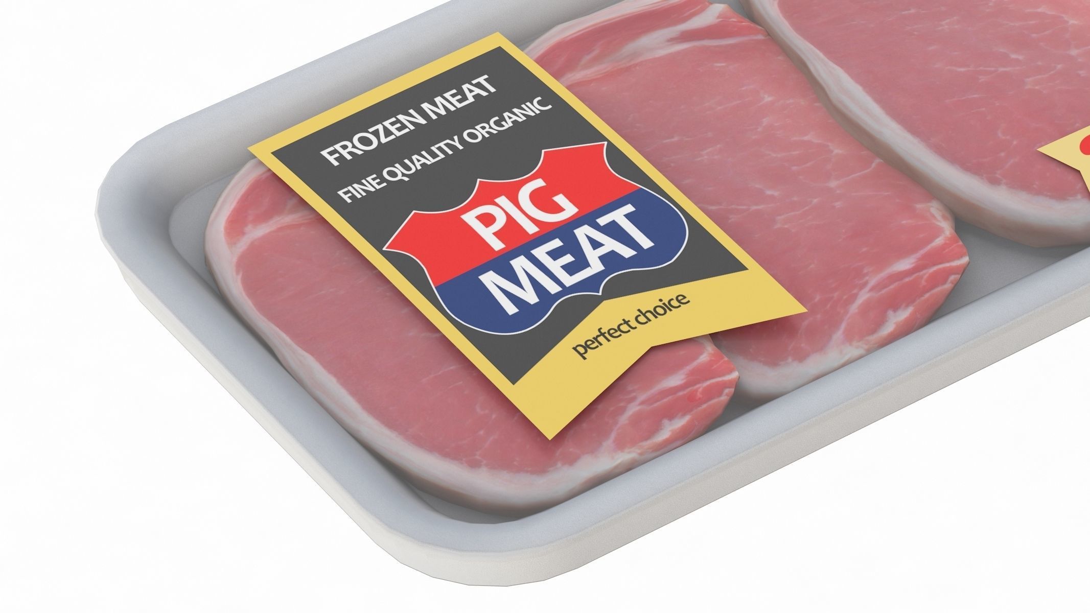 Pig Meat Pack Low Poly PBR Low-poly 3D model_4