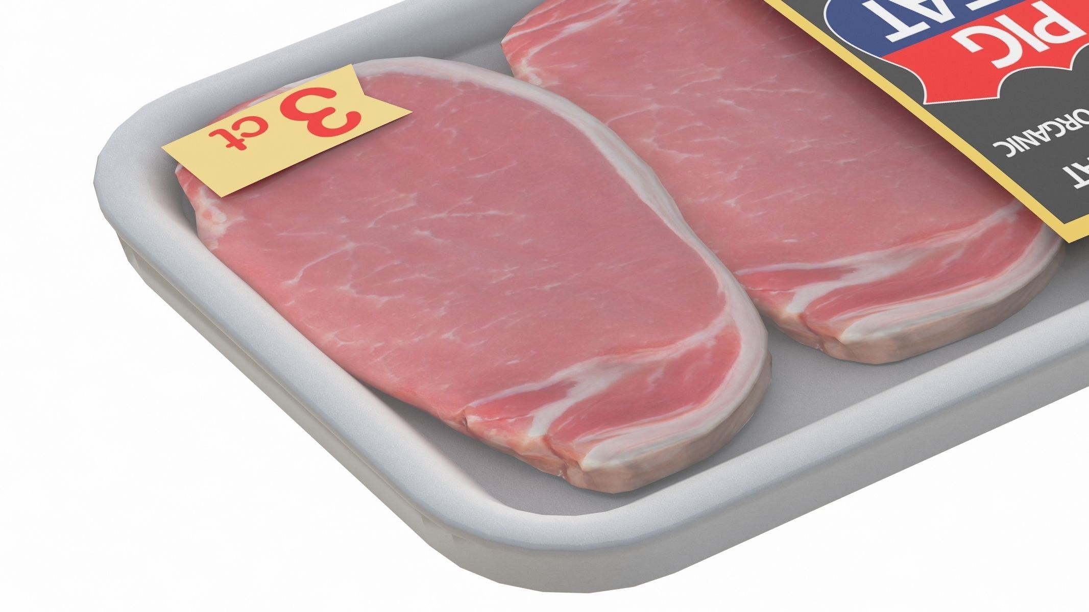 Pig Meat Pack Low Poly PBR Low-poly 3D model_3