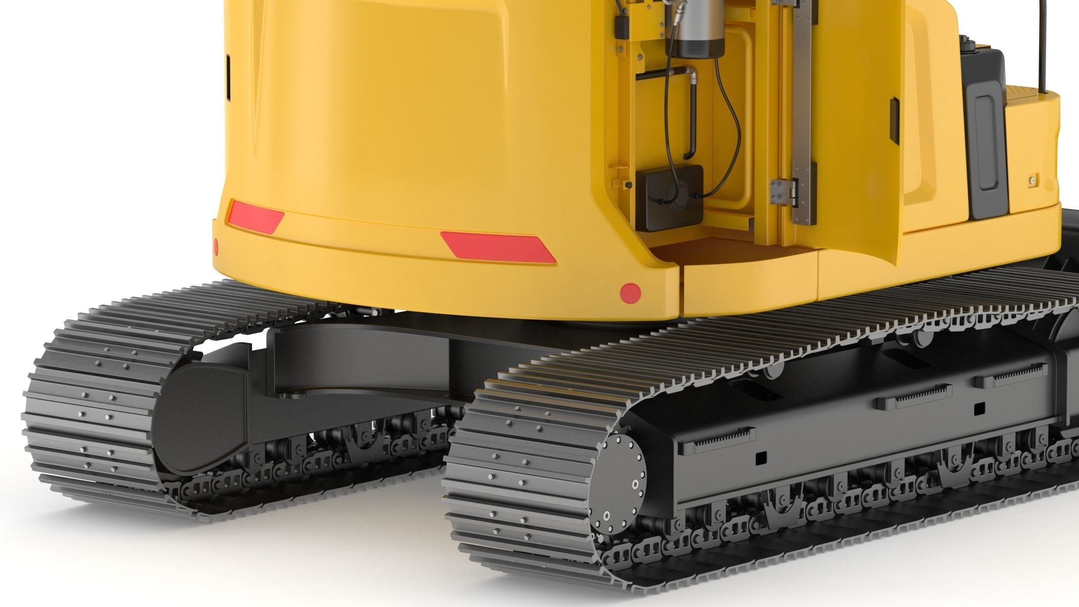 Small Excavator Triple Arm Generic 3D model_14