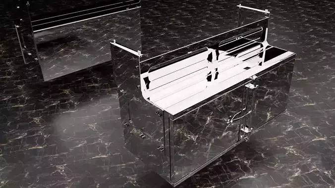 caja de herramienta para trailer 3D model