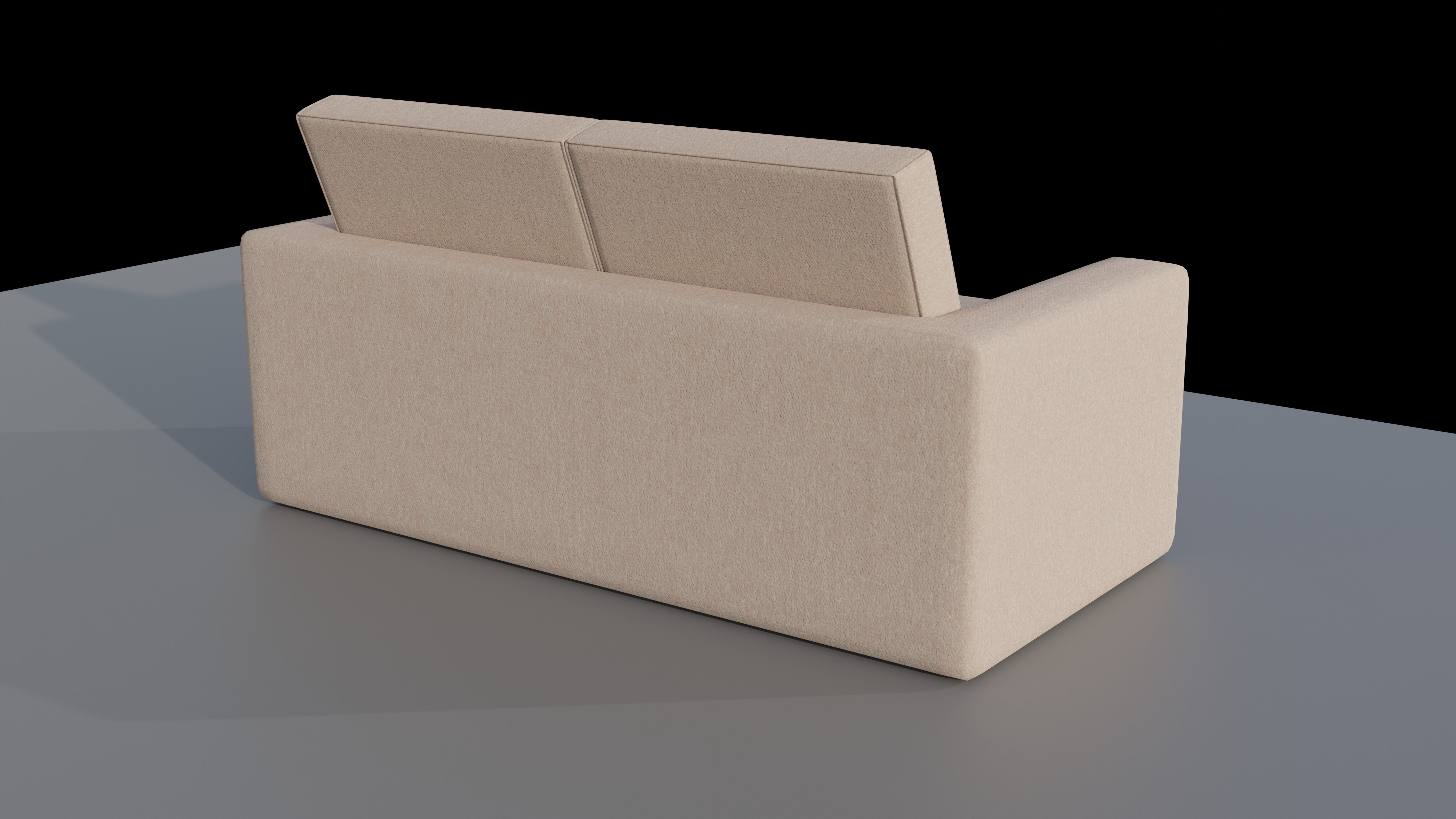 Sofa Double Seat 3D model_2