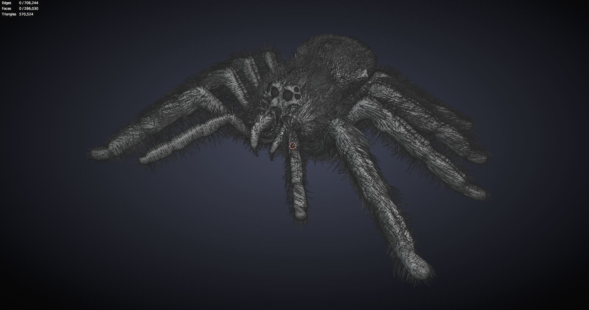Psalmopoeus Cambridgei 3D model_15