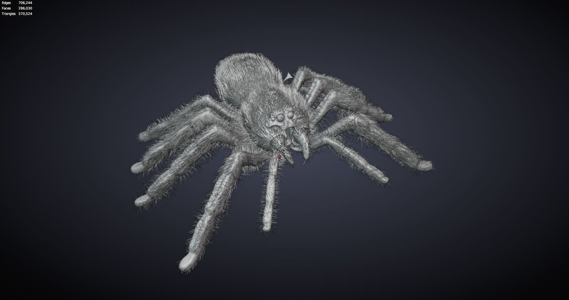 Psalmopoeus Cambridgei 3D model_14