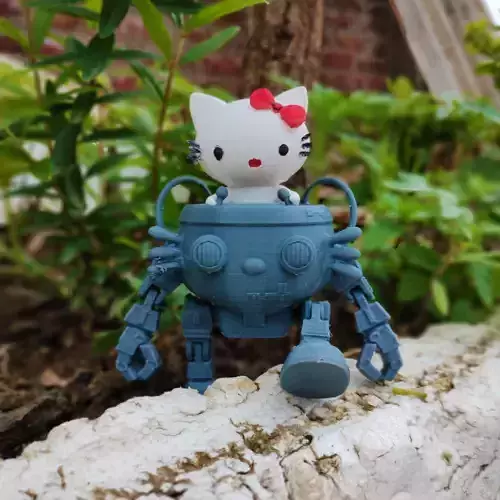Hello Kitty Robot 3D print model