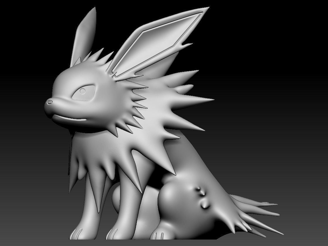Jolteon 3D print model_4