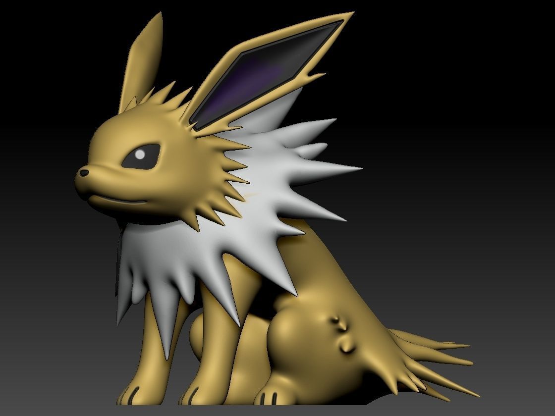 Jolteon 3D print model_3