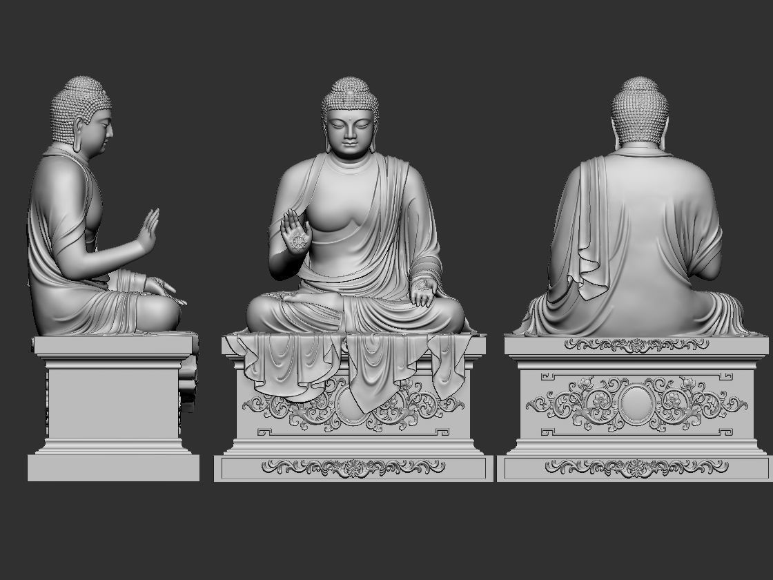 Buddha 3D print model_1