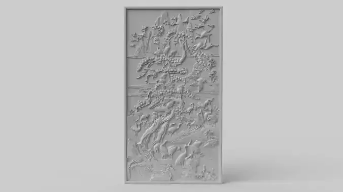 CNC Sculpted Traditional Asian Relief vol 5
