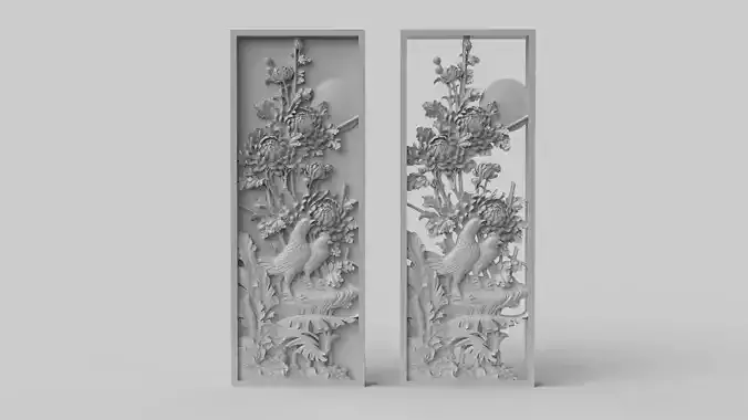 CNC Sculpted Traditional Asian Relief vol 4