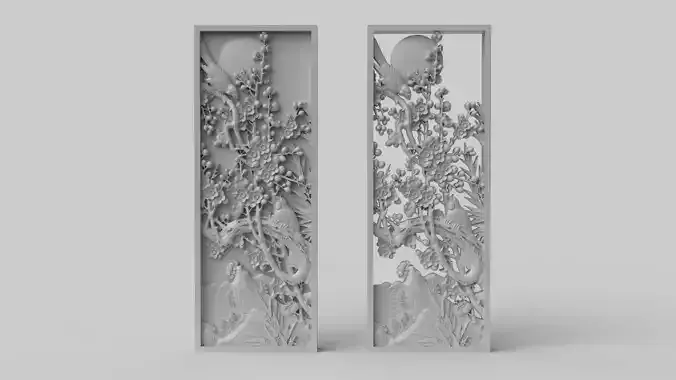 CNC Sculpted Traditional Asian Relief vol 1