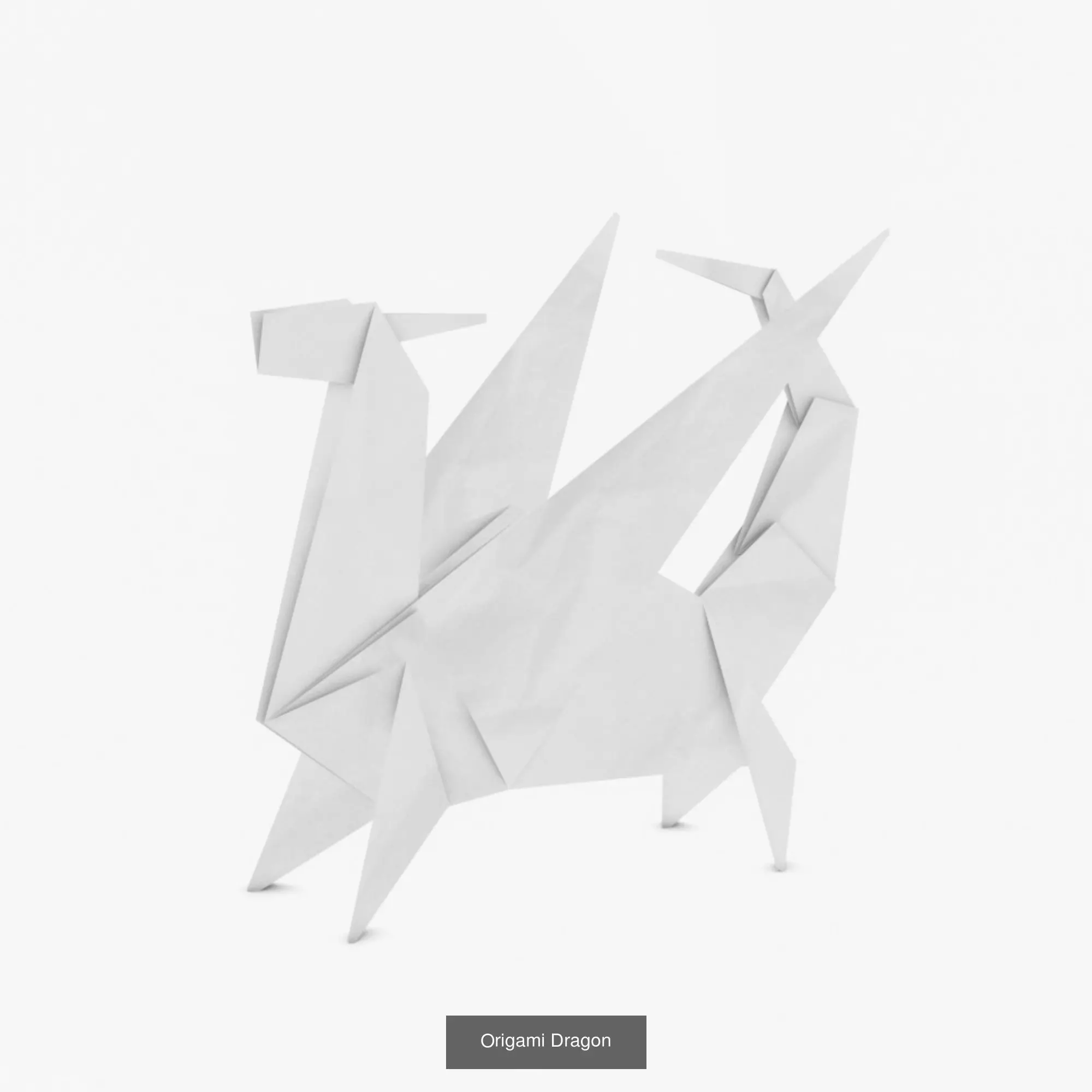 Origami creatures 3D Model Collection_0