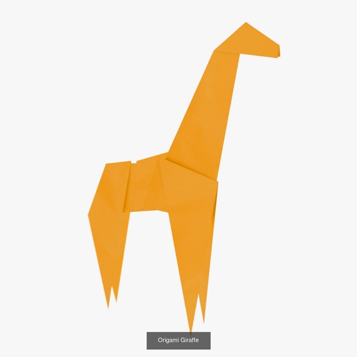 Origami creatures 3D Model Collection_10