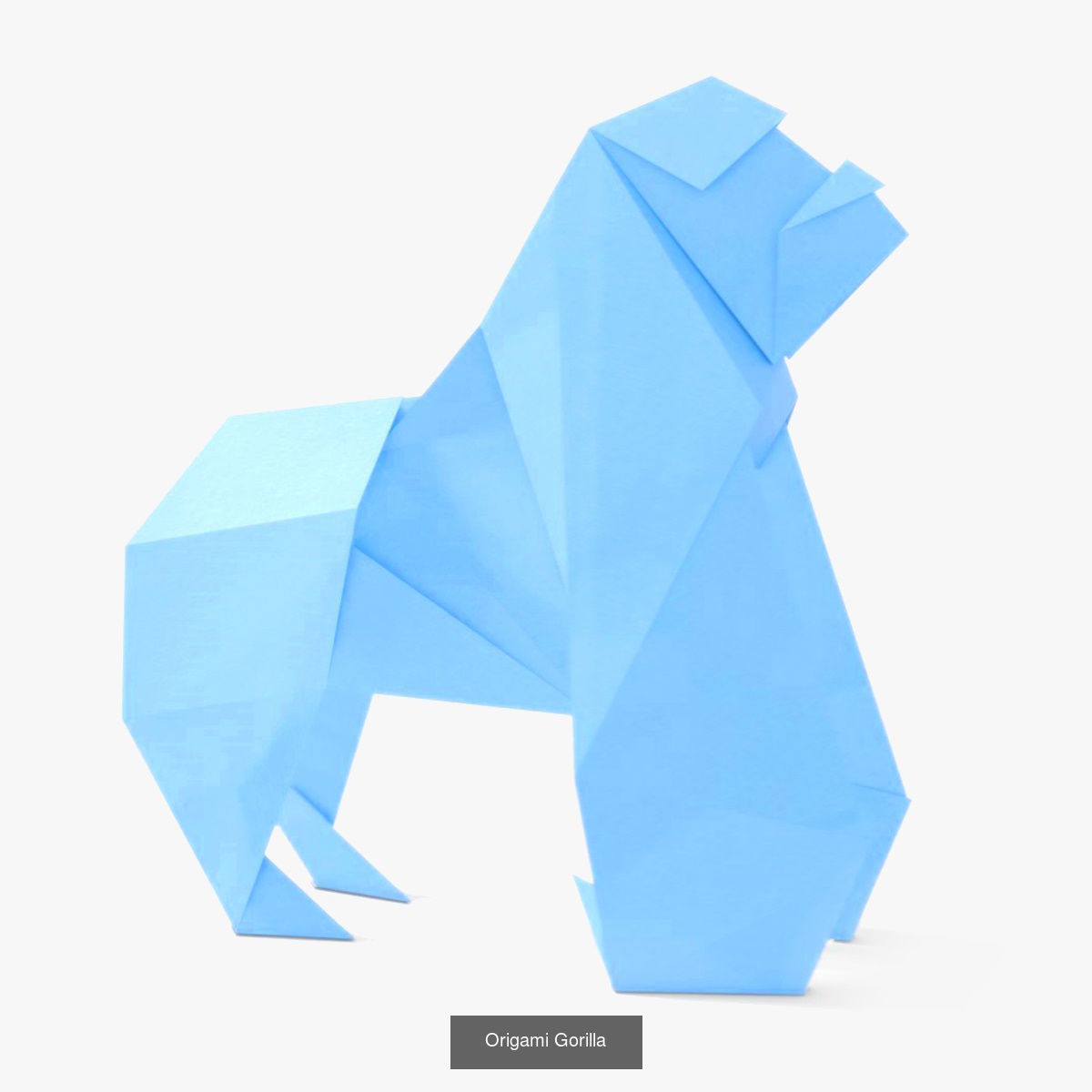 Origami creatures 3D Model Collection_9