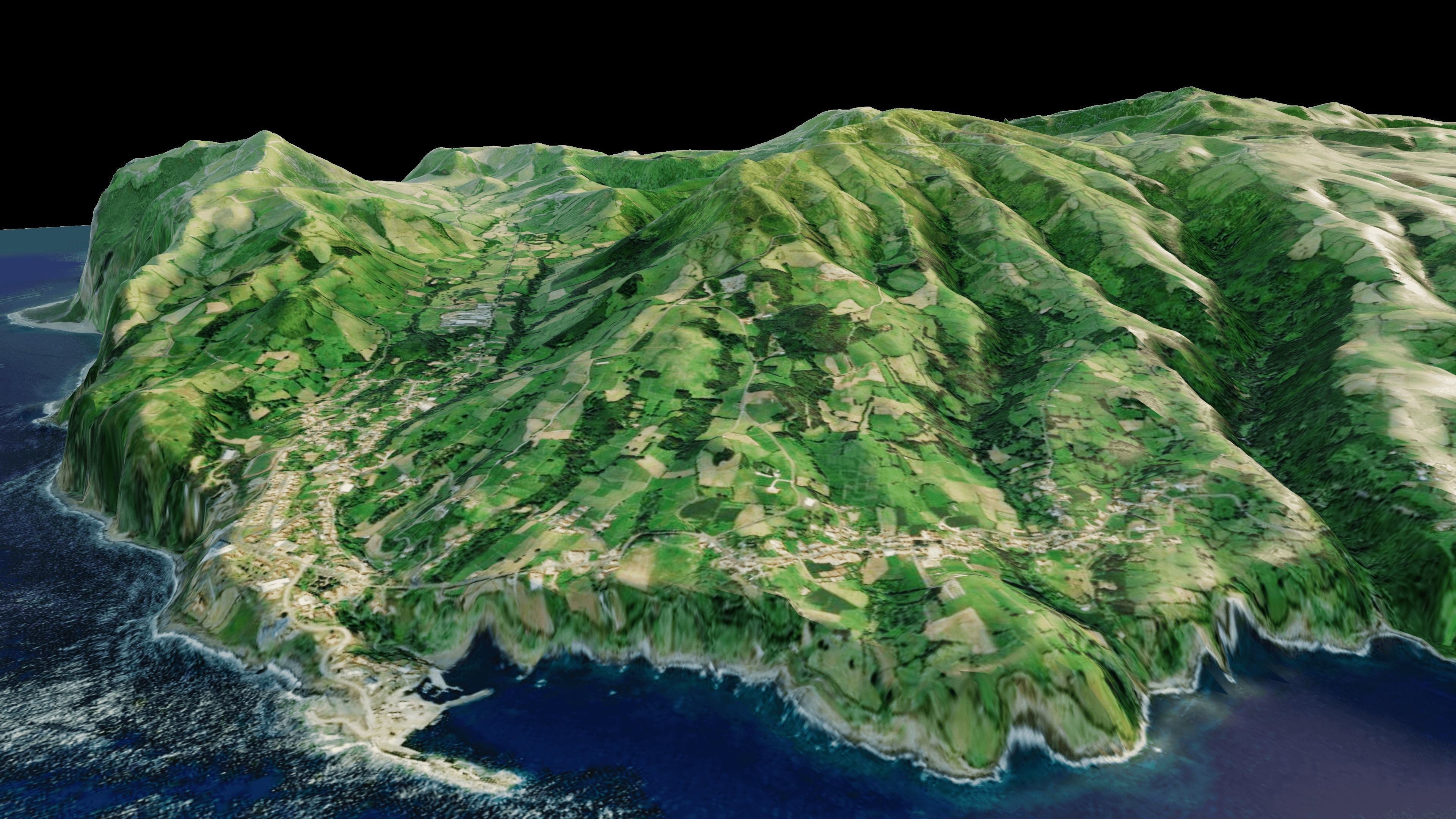 Flores island full 3d model terrain 3D model_8