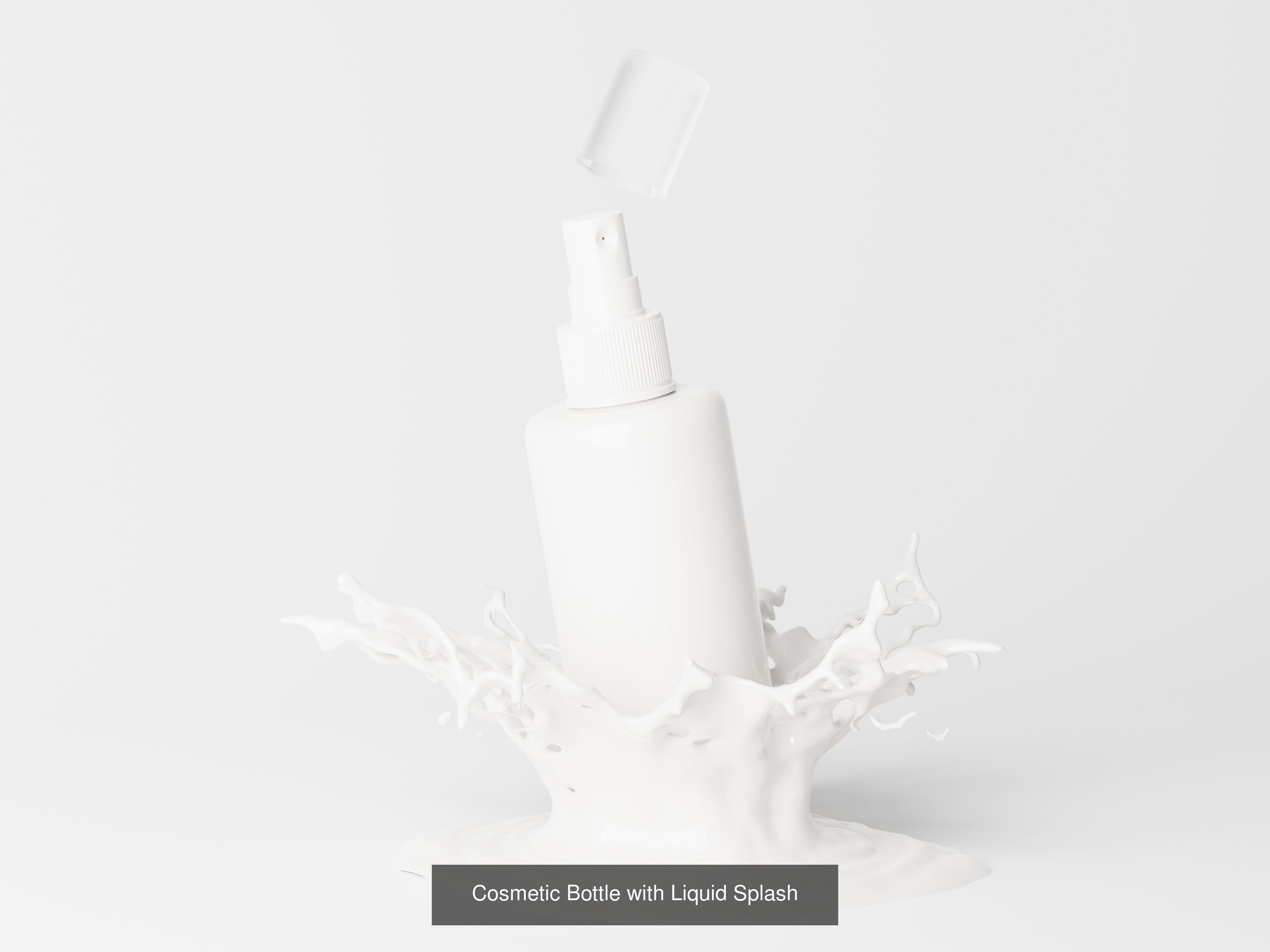 Cosmetic Bottle Collection with Liquid Splashes _2