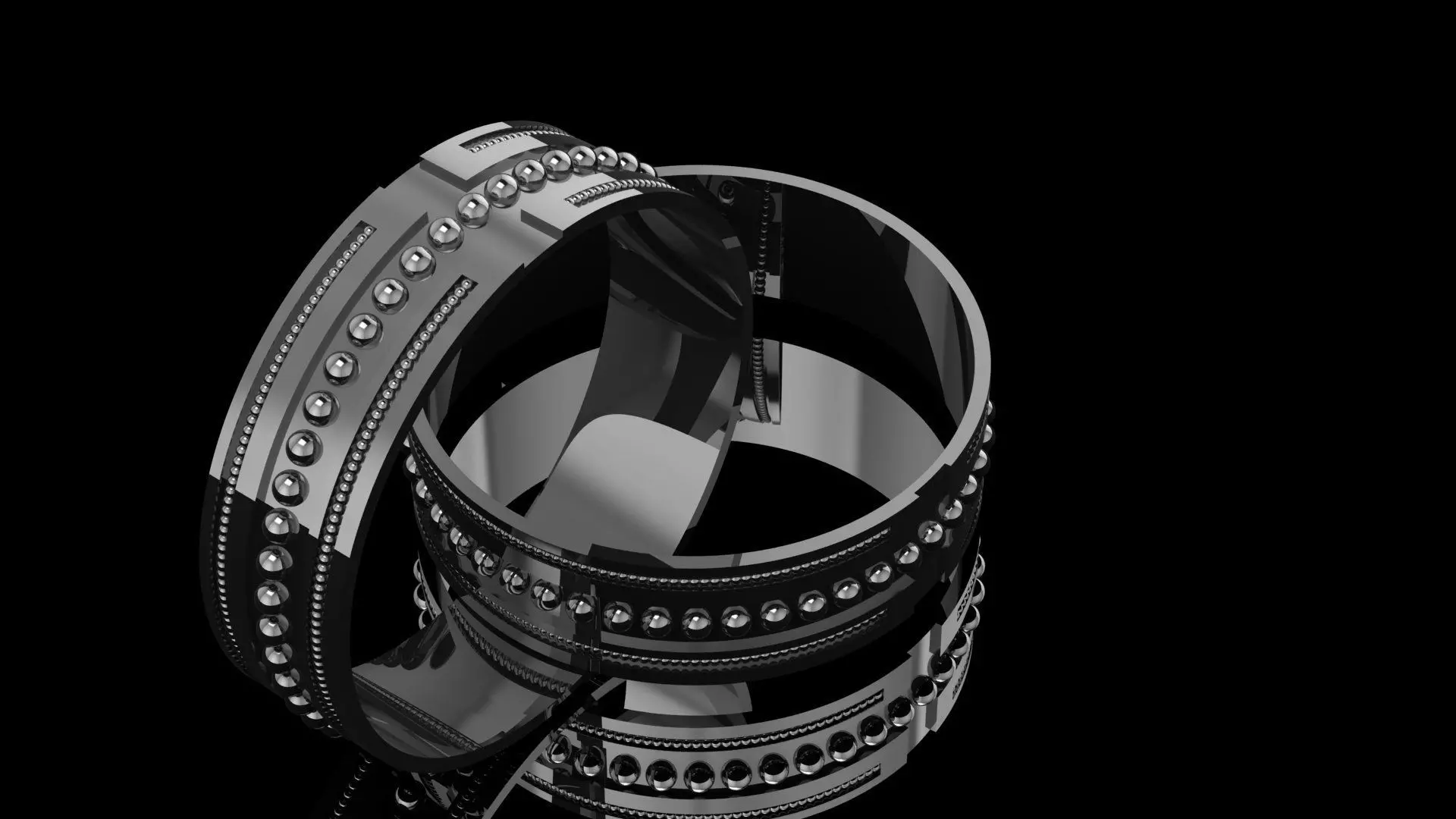 Anillo cruzado 3D print model_0