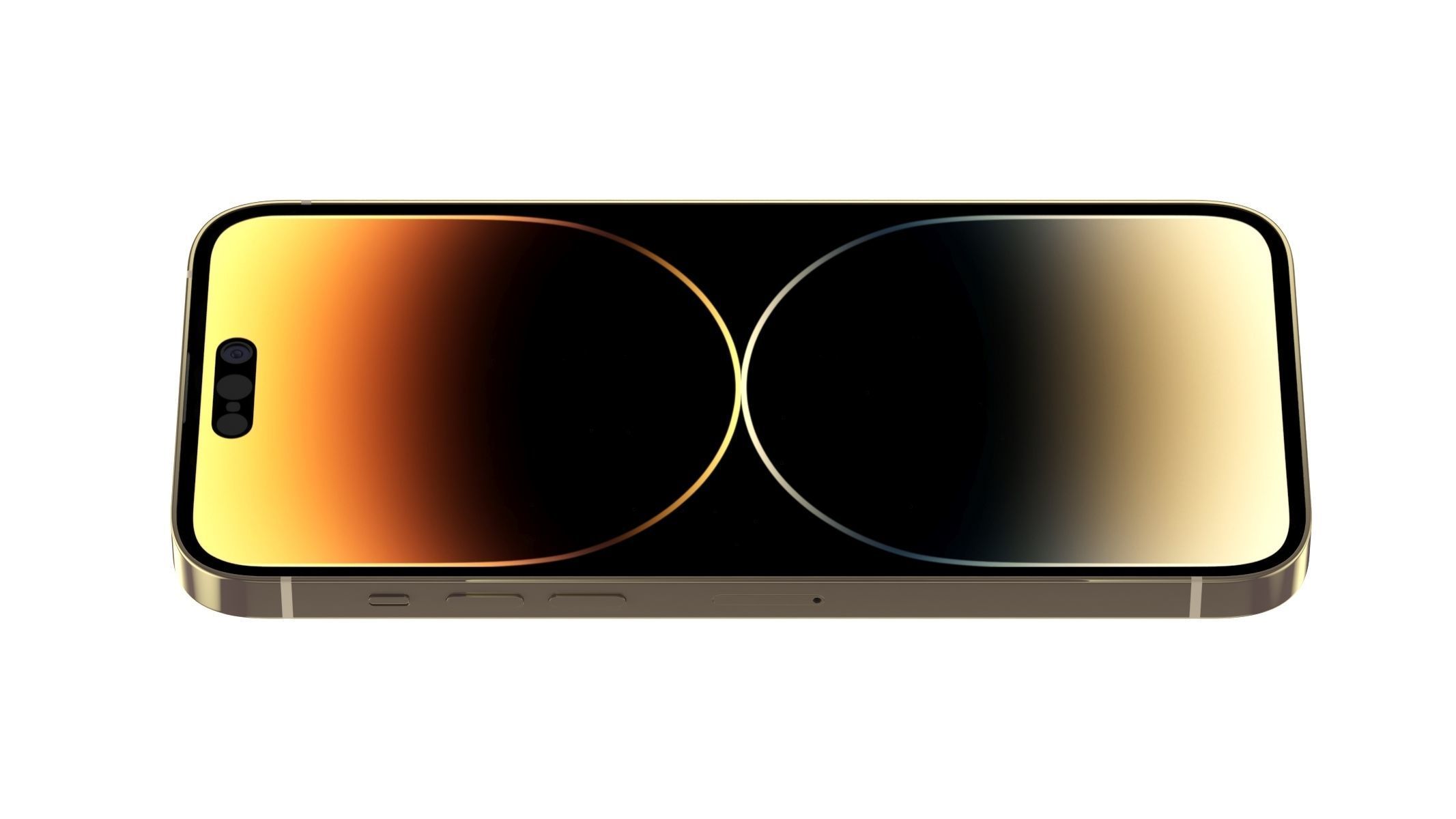 Apple iPhone 14 Pro Max Gold 3D model_5