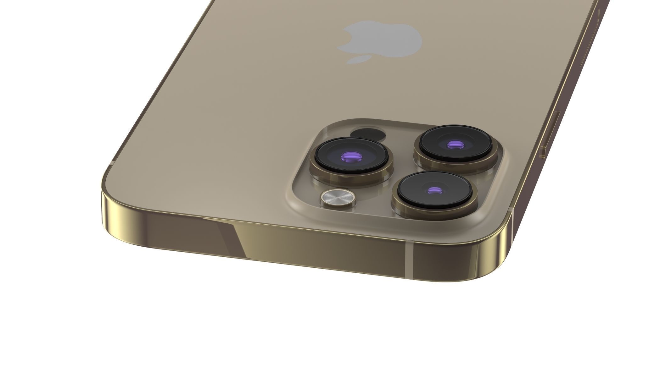 Apple iPhone 14 Pro Max Gold 3D model_9
