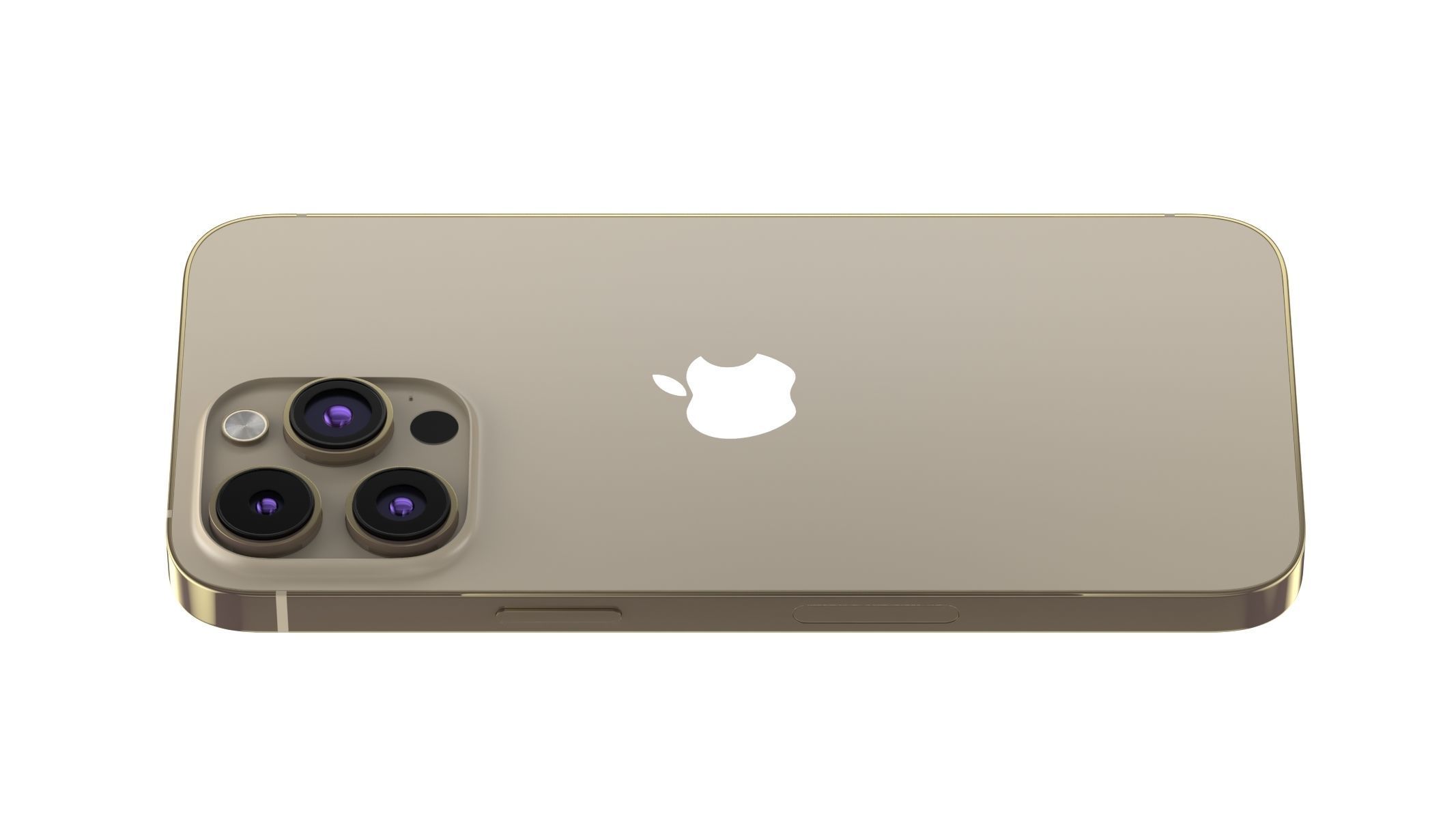Apple iPhone 14 Pro Max Gold 3D model_4