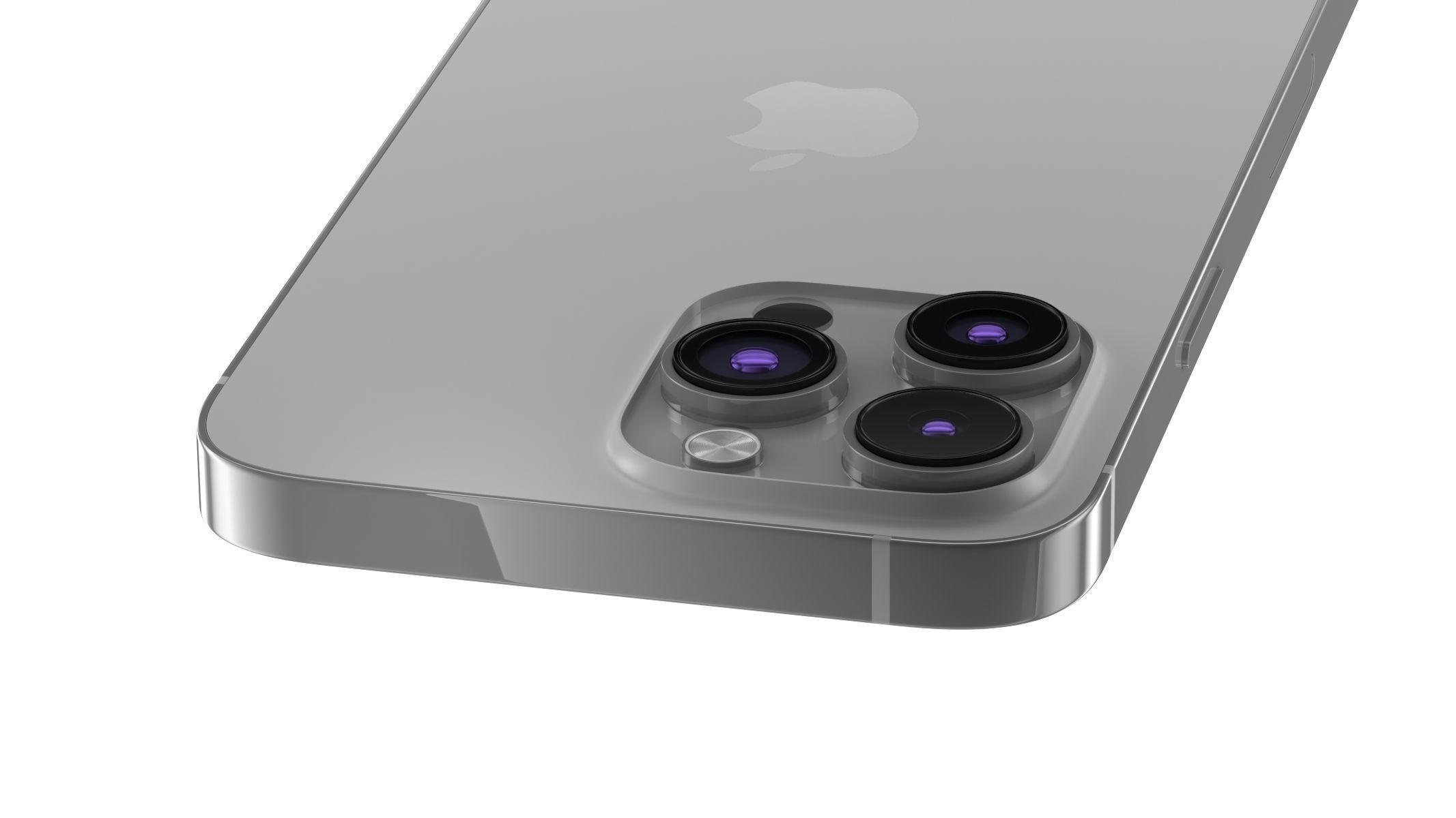 Apple iPhone 14 Pro Max Silver 3D model_5