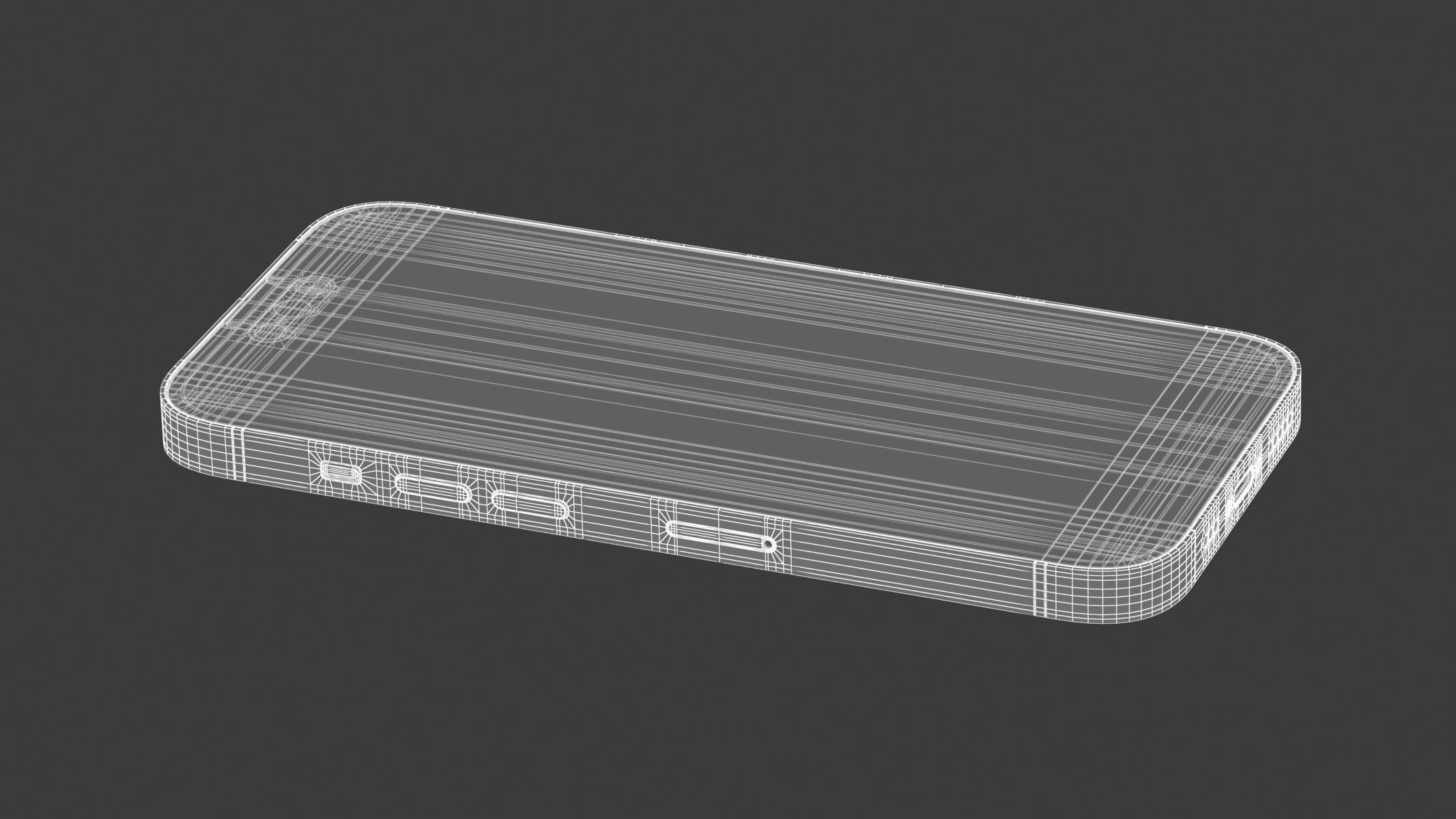 Apple iPhone 14 Pro Max Silver 3D model_14