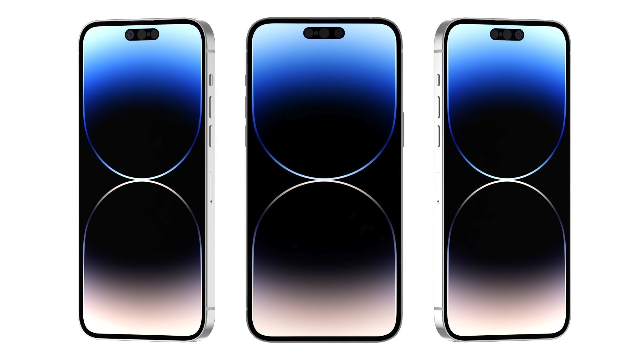 Apple iPhone 14 Pro Max Silver 3D model_2