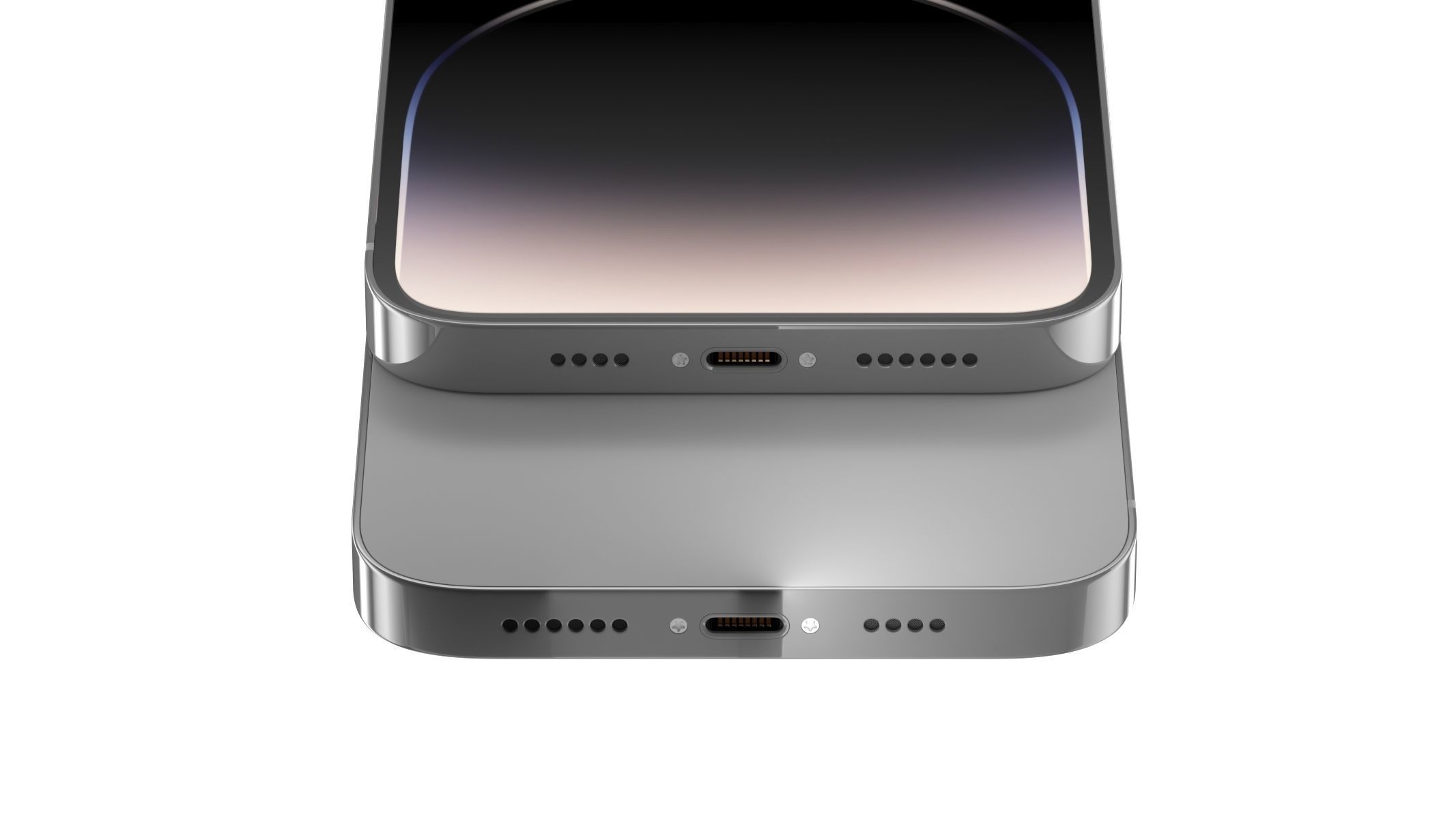 Apple iPhone 14 Pro Max Silver 3D model_4