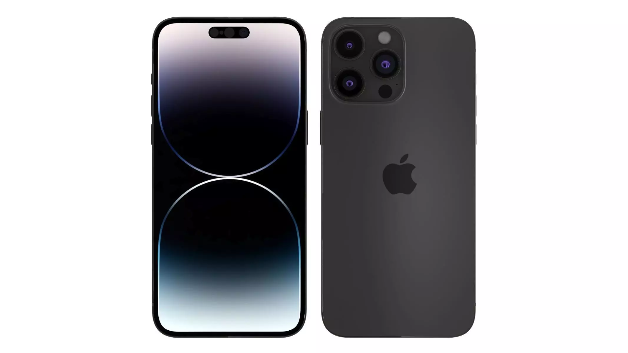Apple iPhone 14 Pro Max Midnight 3D model_0