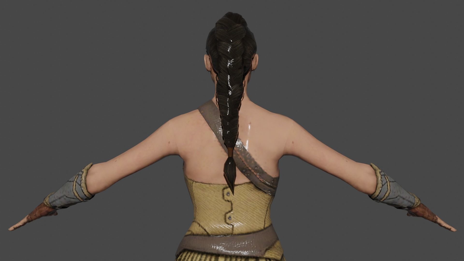 Wonder Woman Low-poly 3D model_6