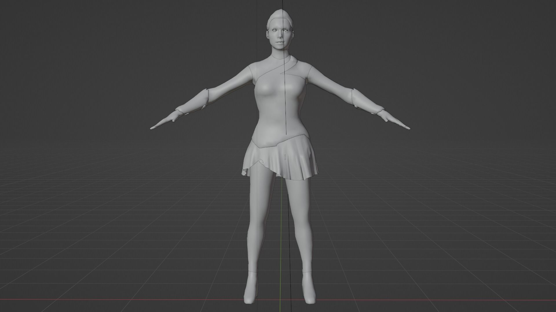 Wonder Woman Low-poly 3D model_7