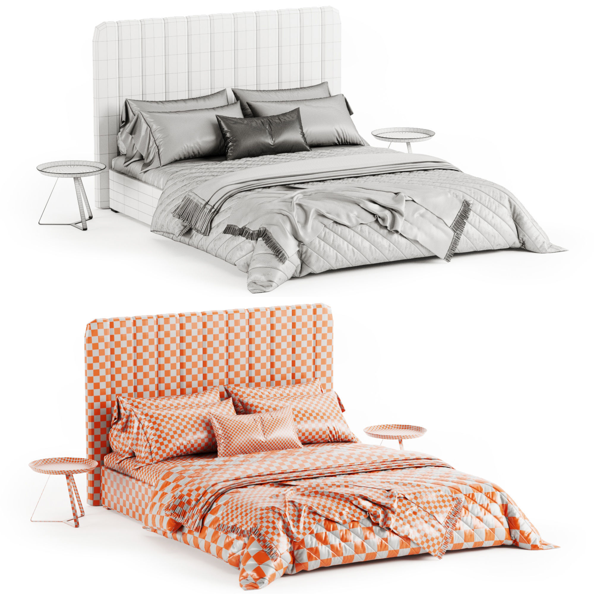 Bed K3 by Delavega 3D model_2