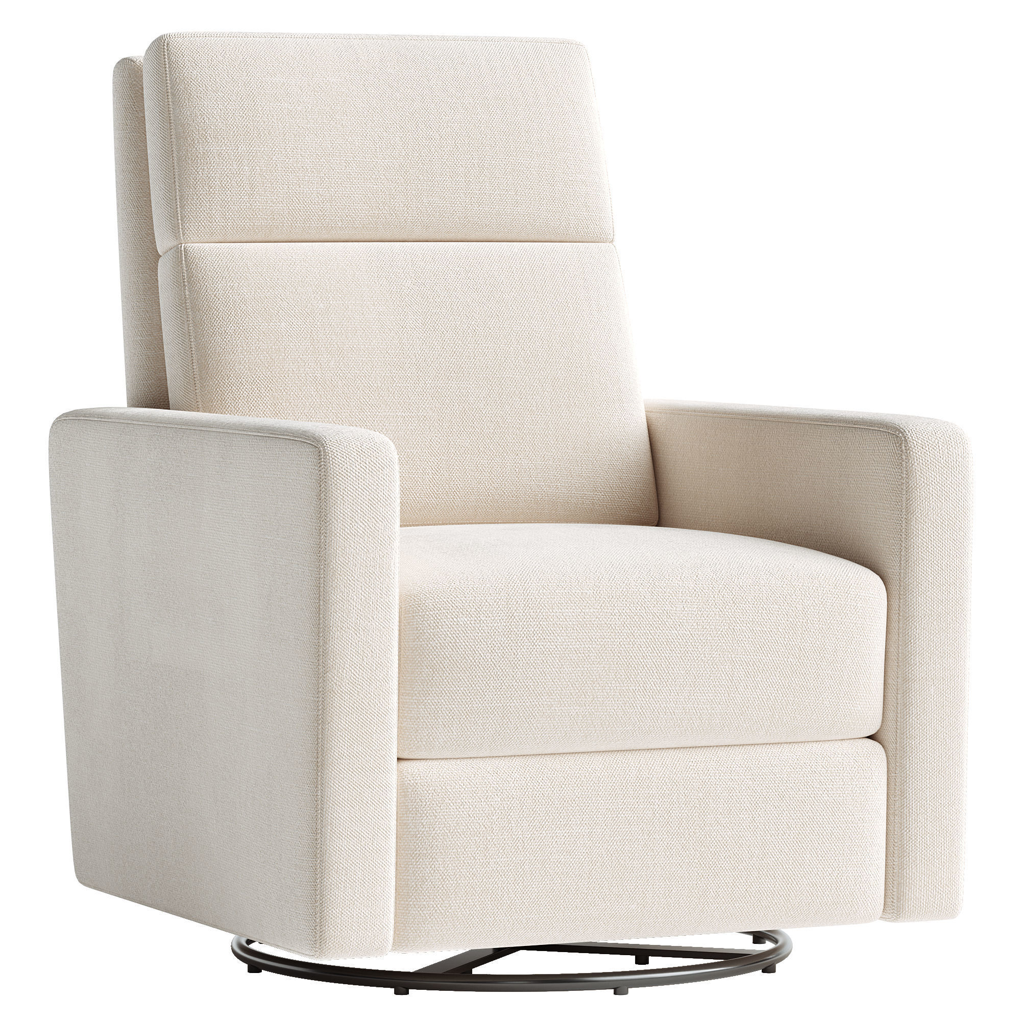 Rixby Natural Nursery Power Recliner Swivel Recliner Chair 3D model