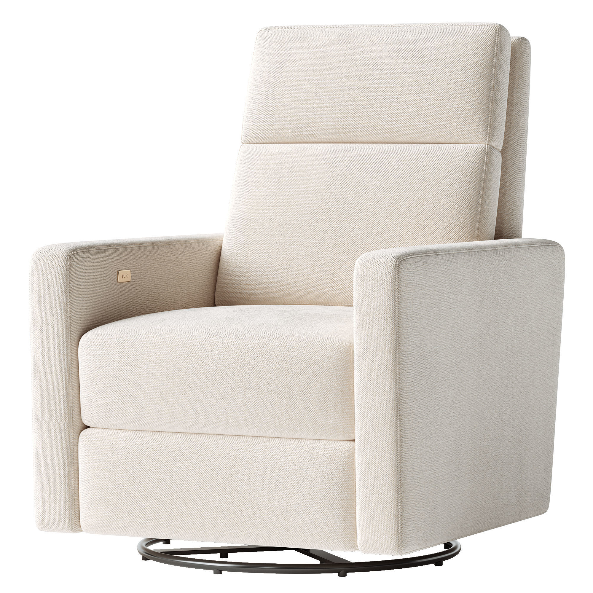 Rixby Natural Nursery Power Recliner Swivel Recliner Chair 3D model