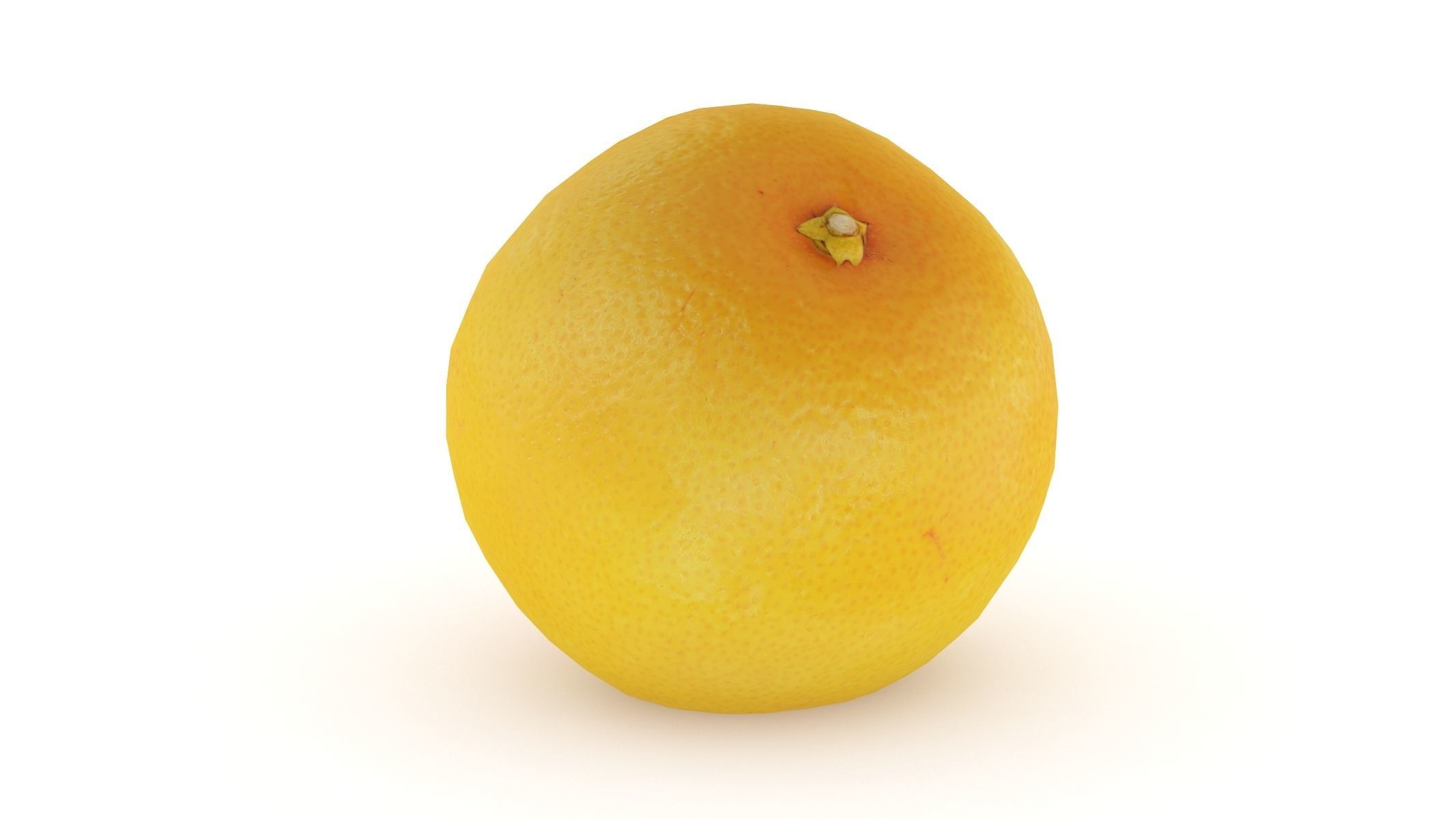 Orange Low Poly PBR Realistc Low-poly 3D model_4