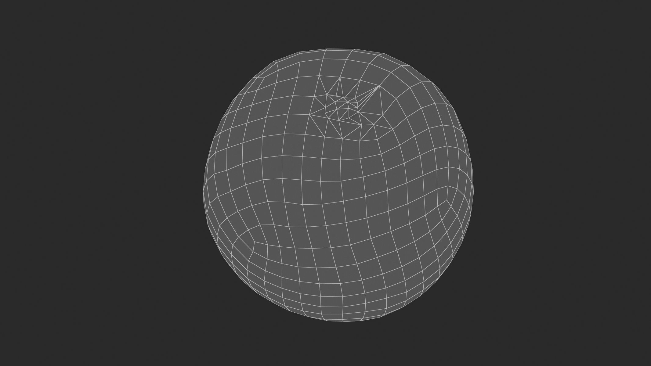 Orange Low Poly PBR Realistc Low-poly 3D model_7