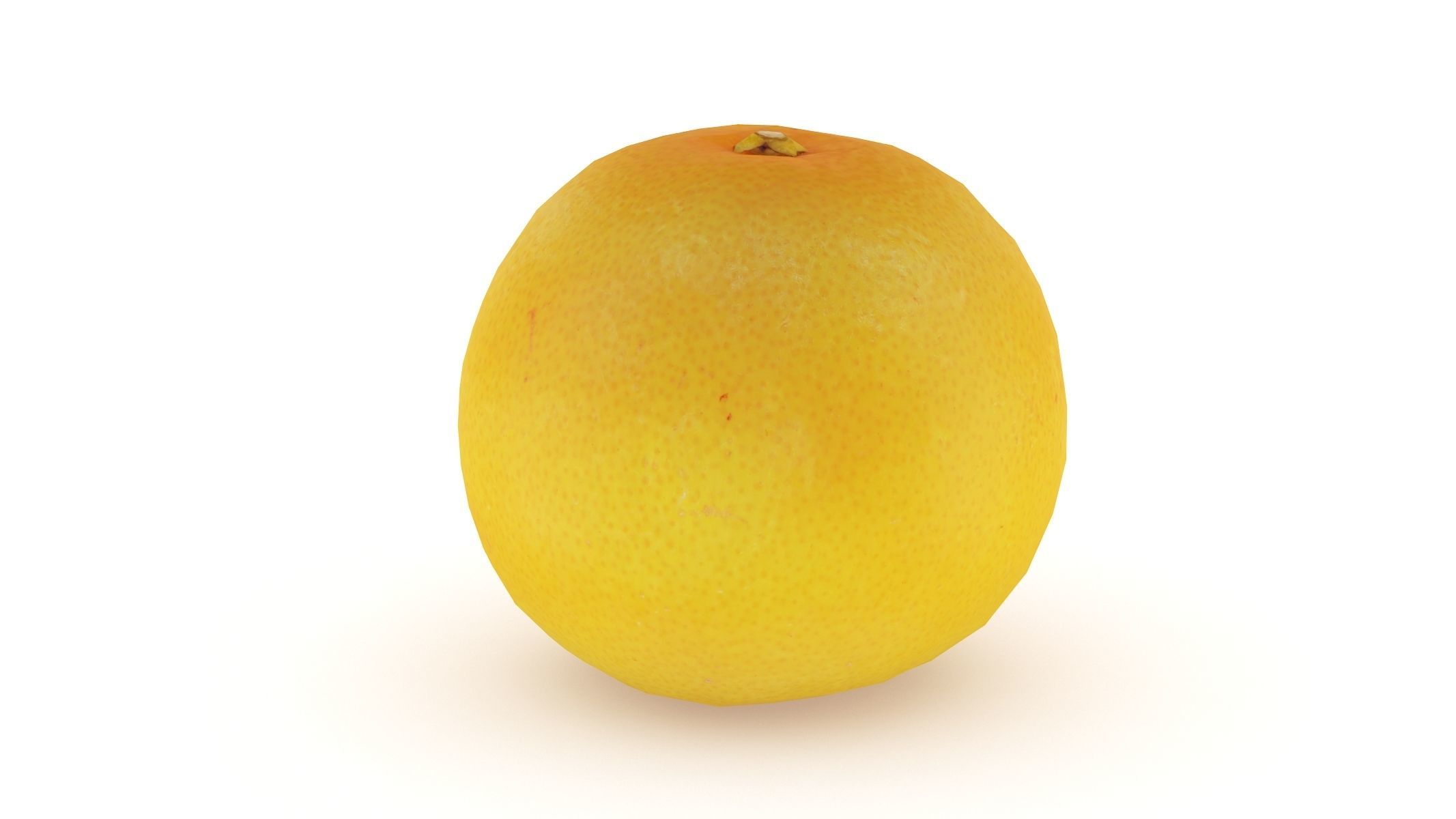 Orange Low Poly PBR Realistc Low-poly 3D model_1