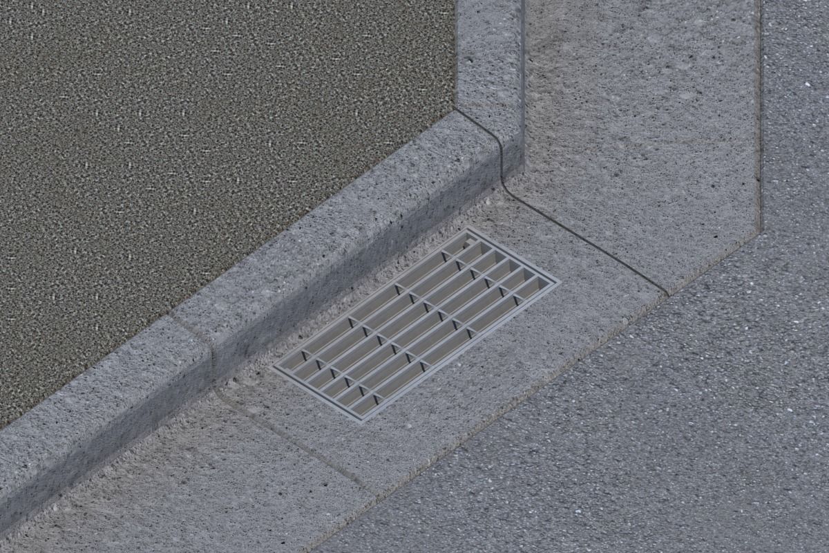 L-shaped side ditch 250B 3D model_7