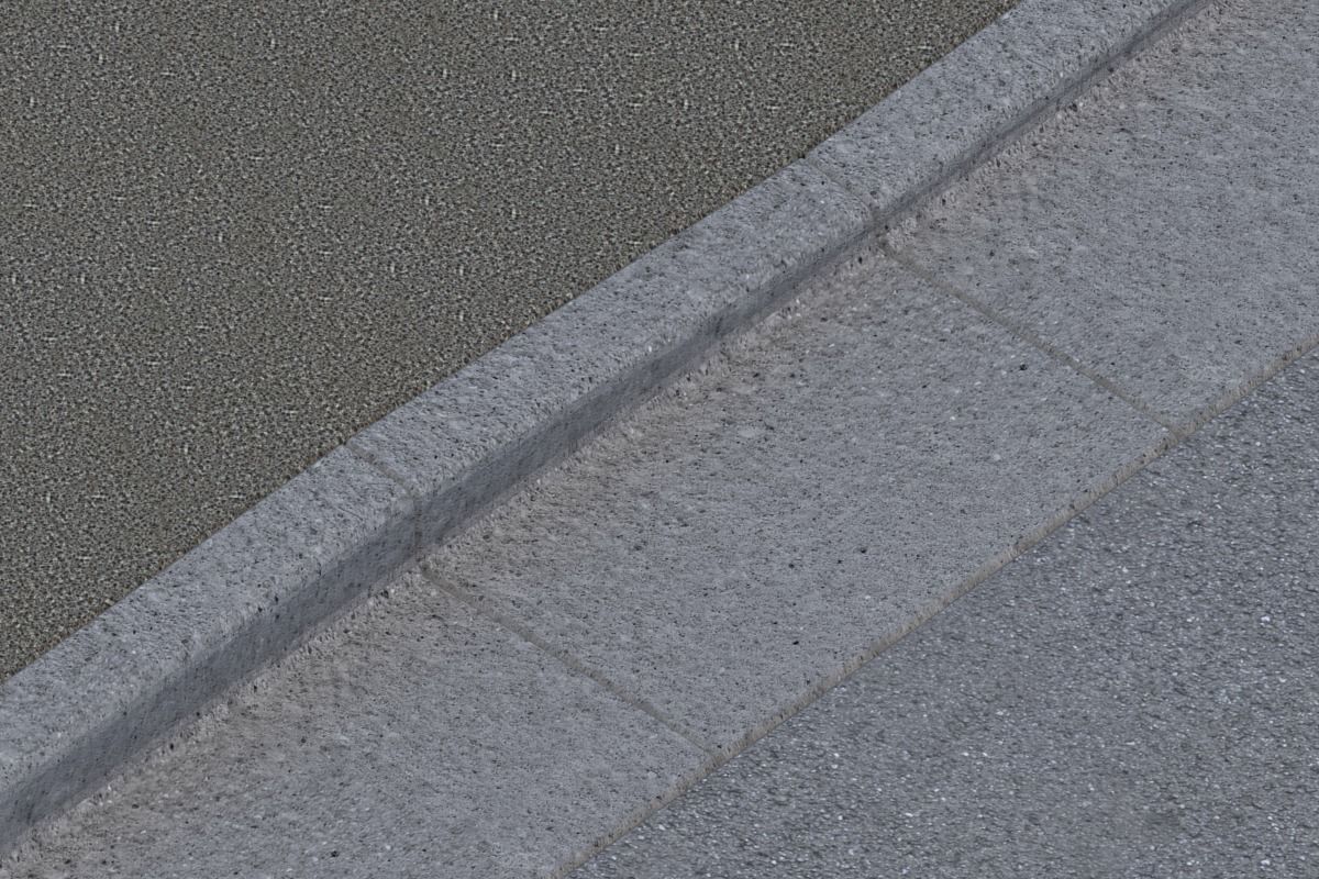 L-shaped side ditch 300 3D model_6