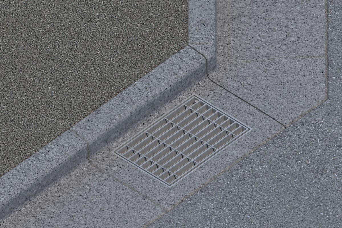 L-shaped side ditch 300 3D model_7