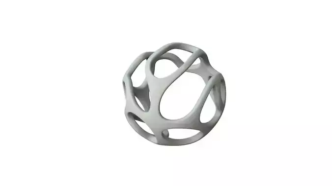 SciFi Cube Object No 43513 Low Poly Shape