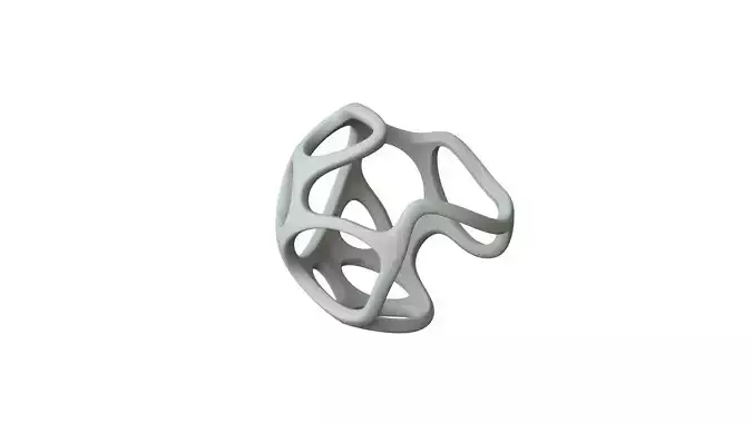 SciFi Cube Object No 43277 Low Poly Shape