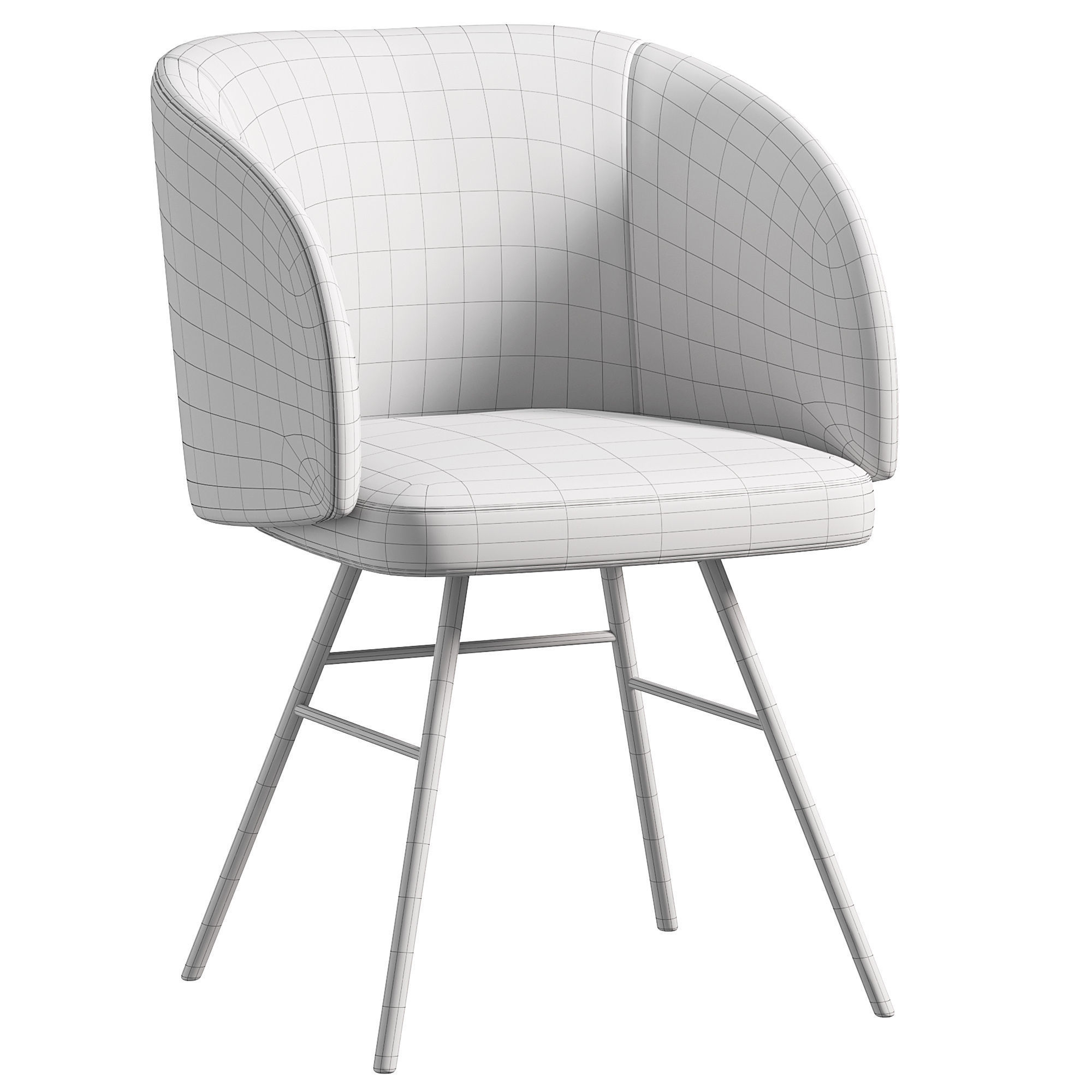 FERRARA ARMCHAIR BY LASKASAS  3D model_3