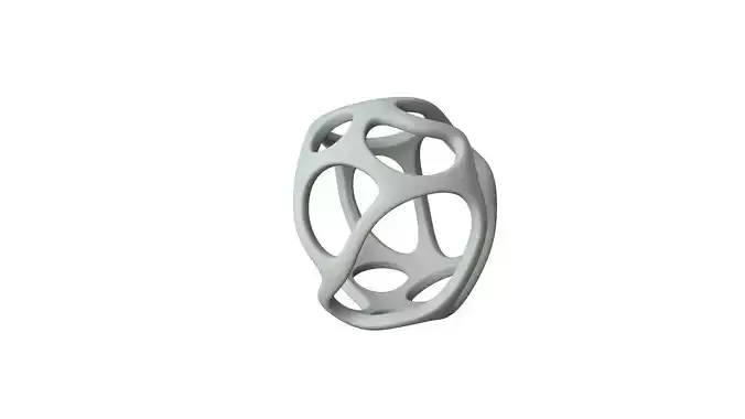 SciFi Cube Object No 42768 Low Poly Shape