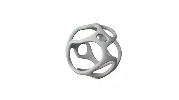 SciFi Cube Object No 41796 Low Poly Shape