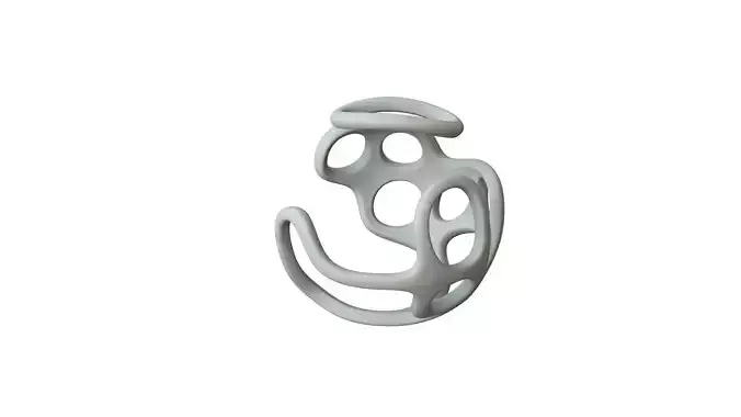 SciFi Cube Object No 41538 Low Poly Shape