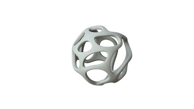 SciFi Cube Object No 41422 Low Poly Shape Texture
