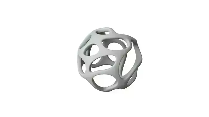 SciFi Cube Object No 41422 Low Poly Shape