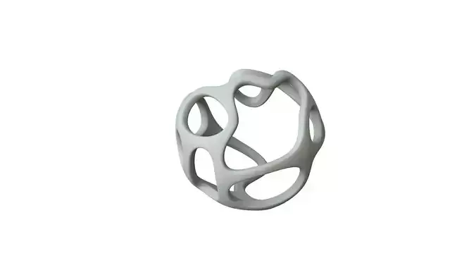 SciFi Cube Object No 39433 Low Poly Shape