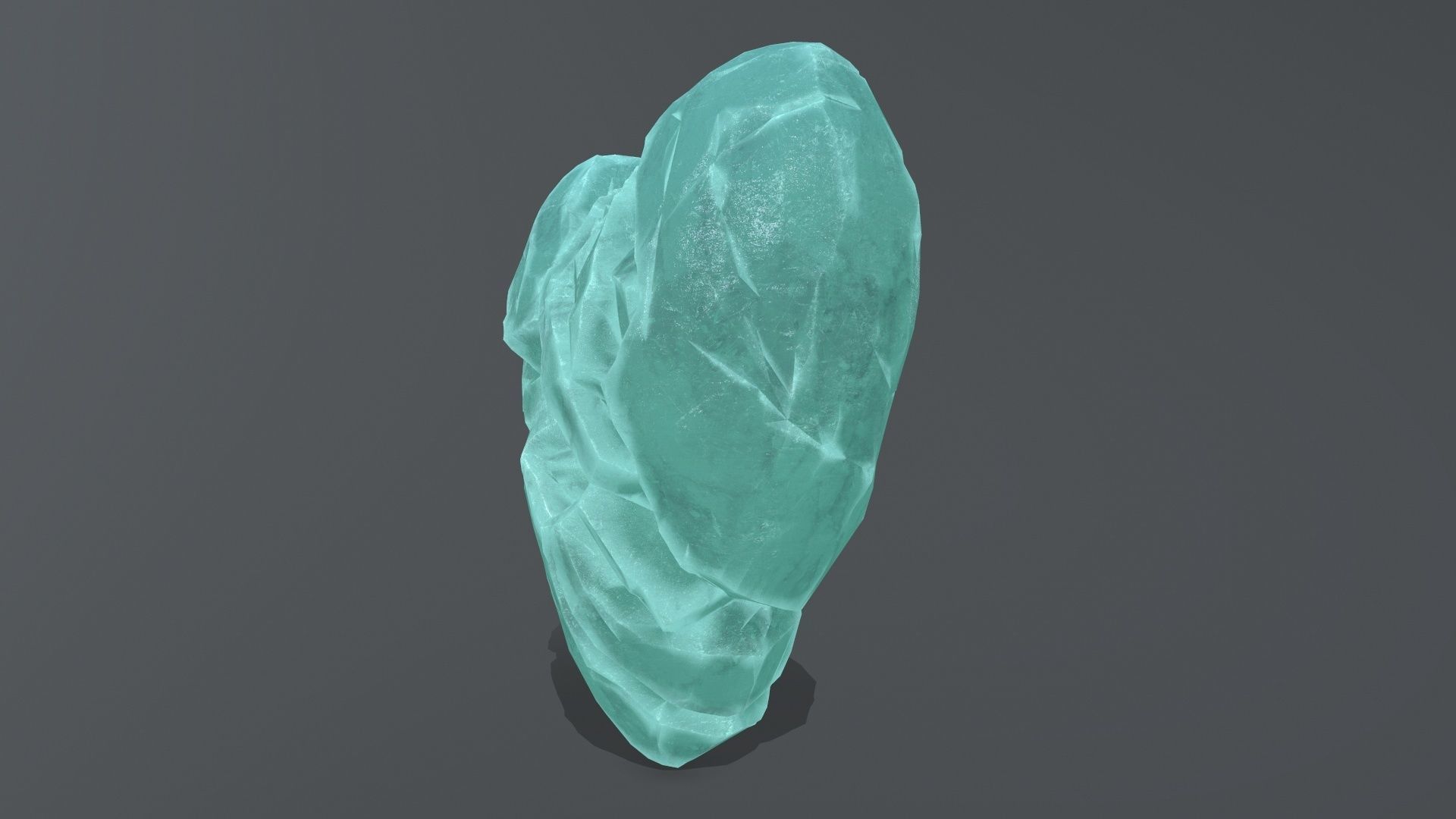 Broken Heart Low-poly 3D model_6