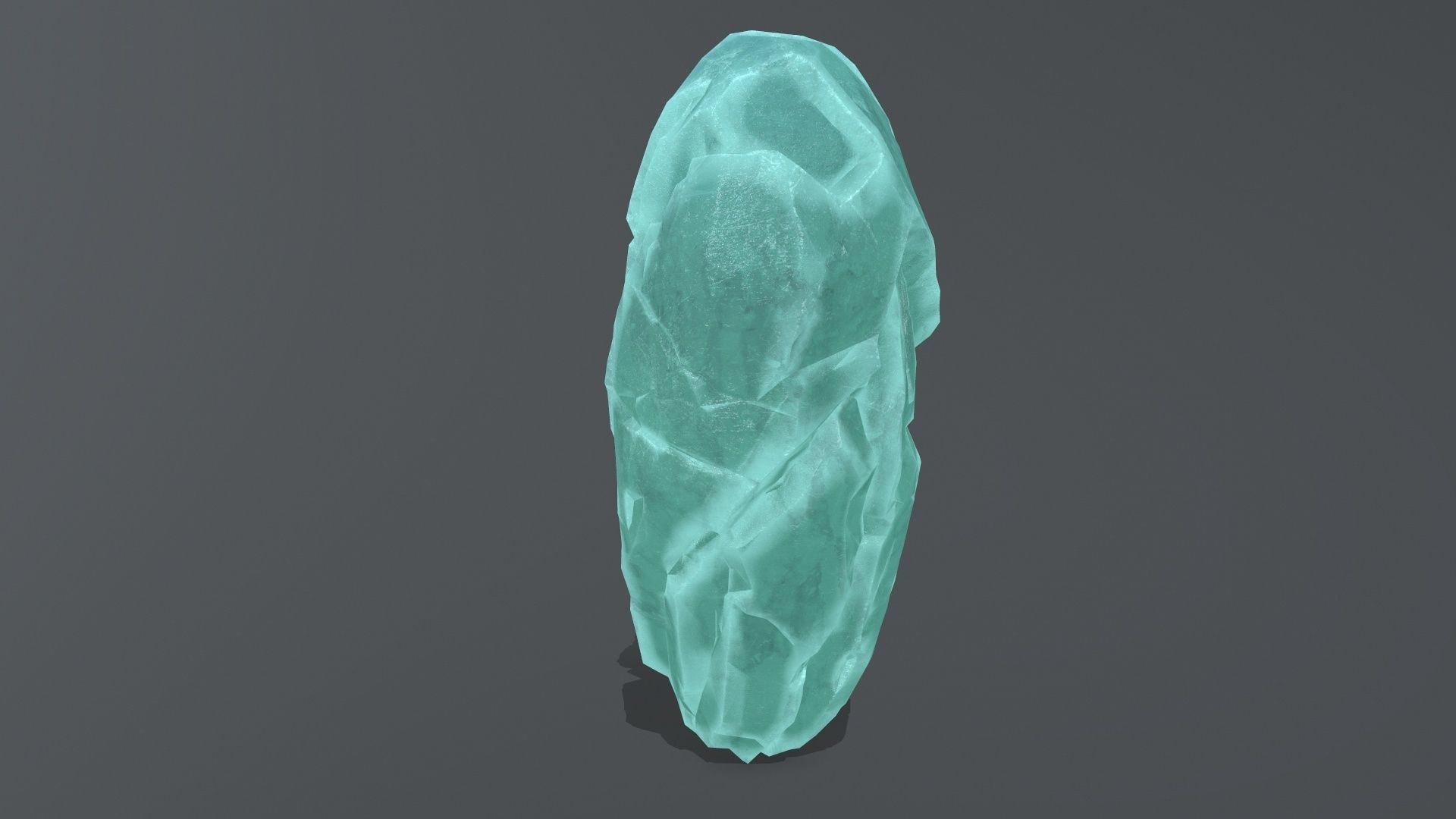 Broken Heart Low-poly 3D model_3